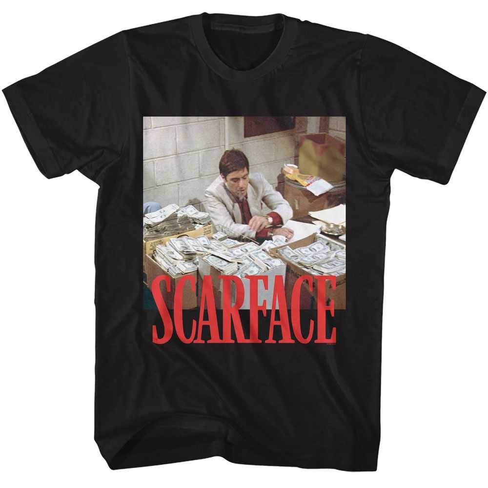 Scarface - SCARFACE MONEY STACKS Adult Shirt