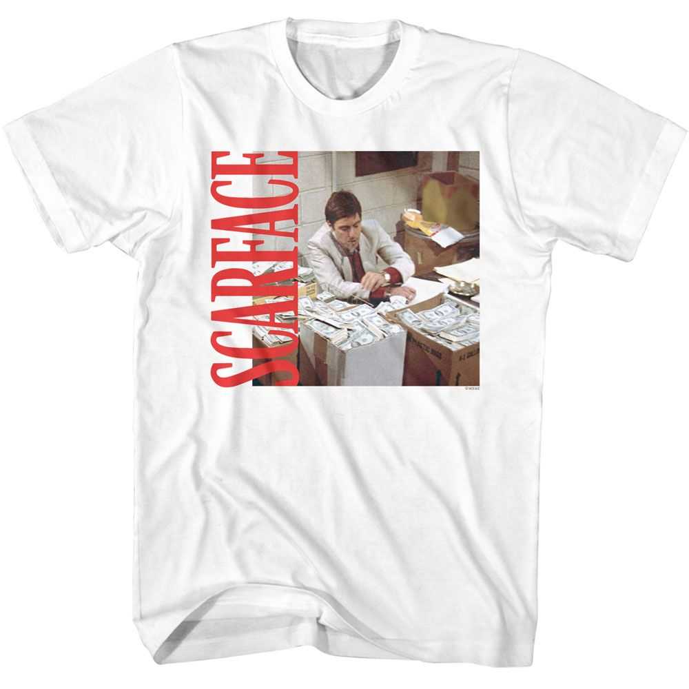Scarface - SCARFACE MONEY AND SIDE LOGO Adult Shirt