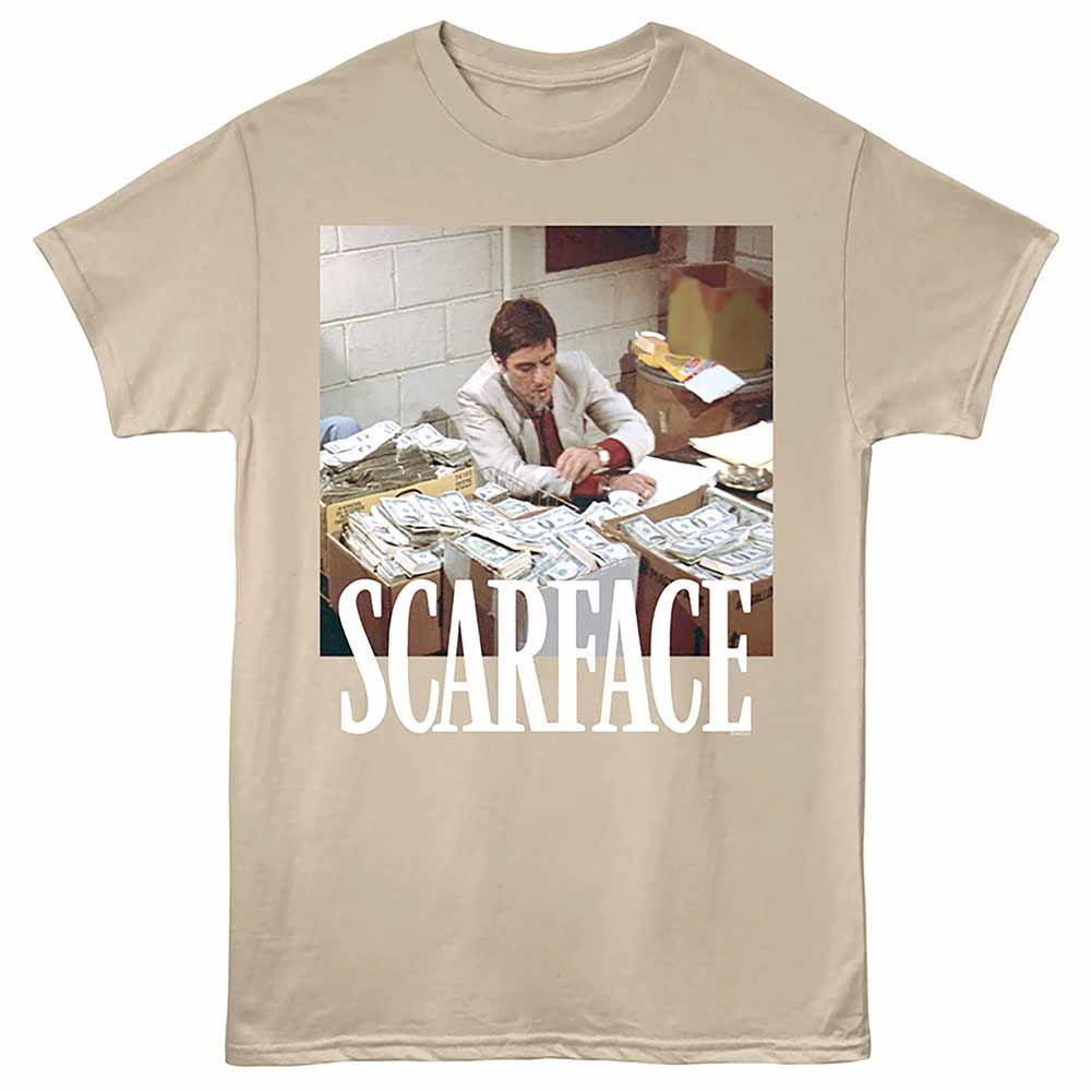 Scarface - SCARFACE MONEY BOXES OF CASH Adult Shirt