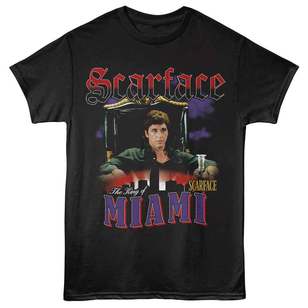 Scarface - SCARFACE KING OF MIAMI Adult Shirt