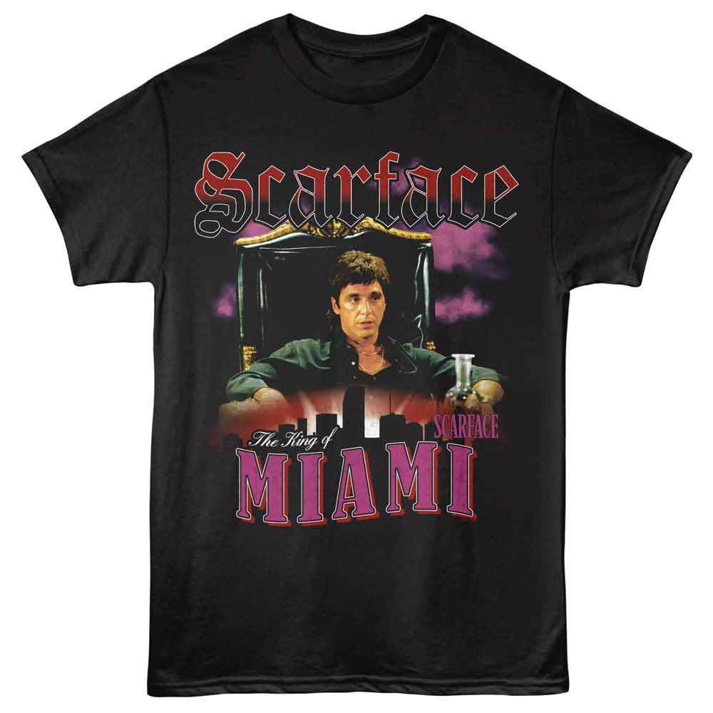 Scarface - SCARFACE KING OF MIAMI Adult Shirt