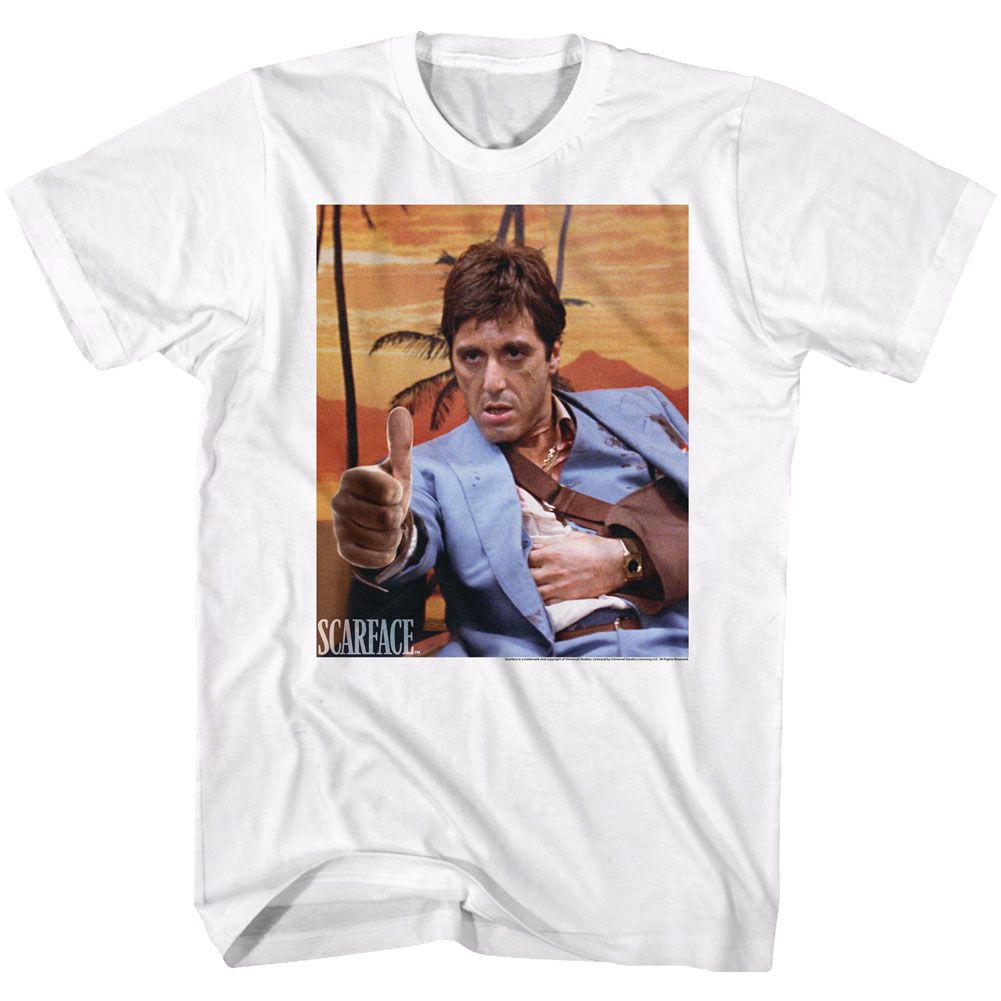 Scarface - THUMBS AND AMMO Adult Shirt