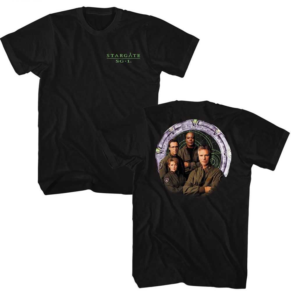 Stargate - STARGATE CAST AND GATE FRONT AND BACK Adult Shirt
