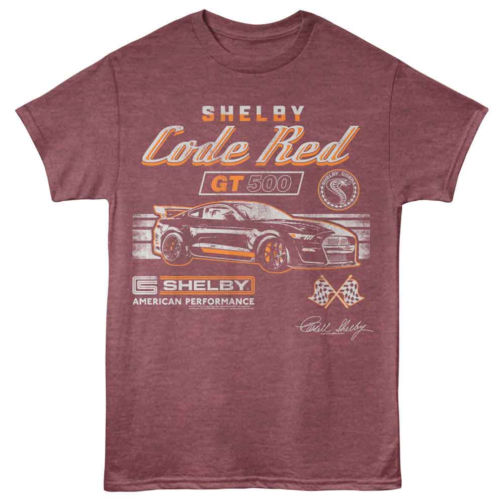 Carroll Shelby - CARROLL SHELBY CODE RED Adult Shirt
