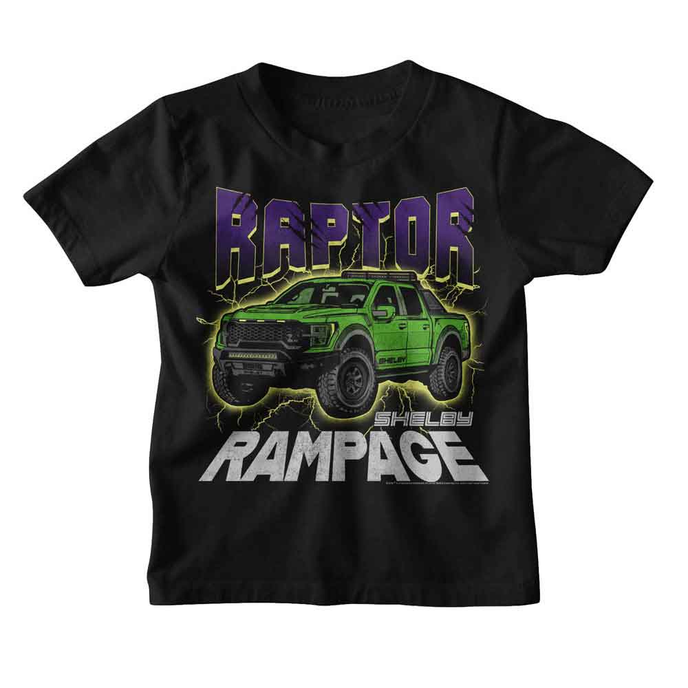 Carroll Shelby - CARROLL SHELBY RAPTOR LIGHTNING Youth Shirt
