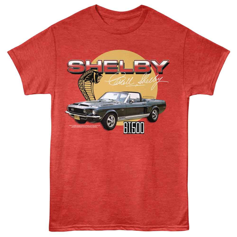 Carroll Shelby - CARROLL SHELBY VINTAGE CAR AND SNAKE Adult Shirt