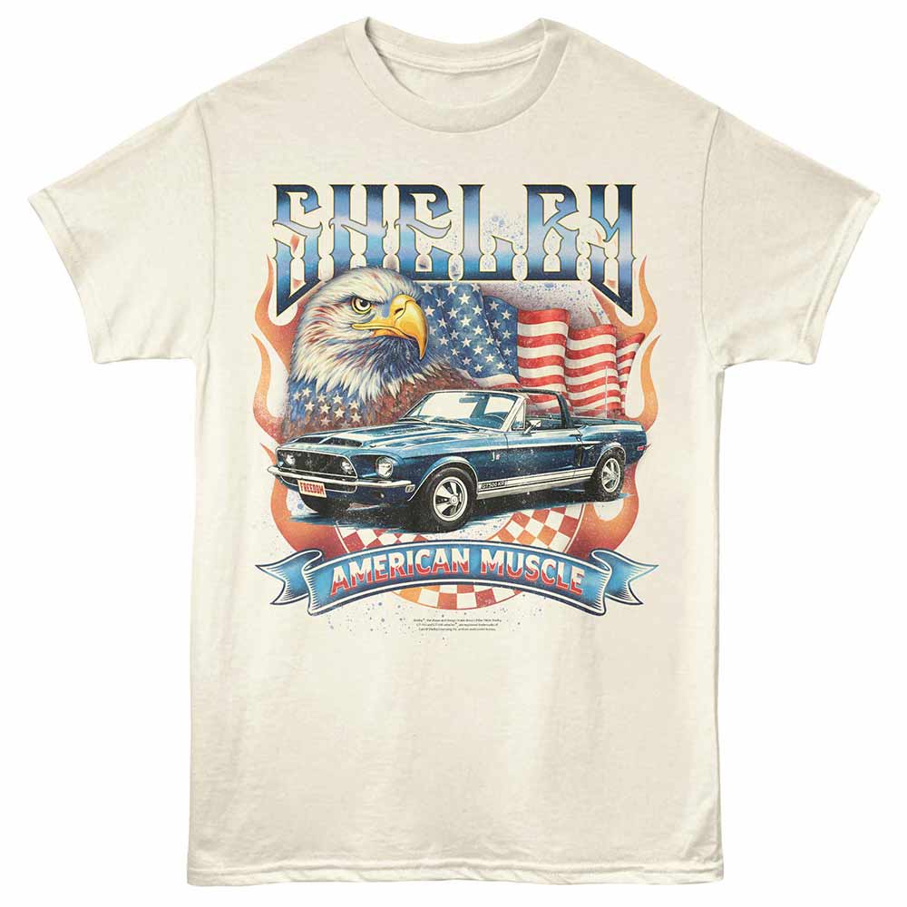 Carroll Shelby - CARROLL SHELBY AMERICAN MUSCLE Adult Shirt