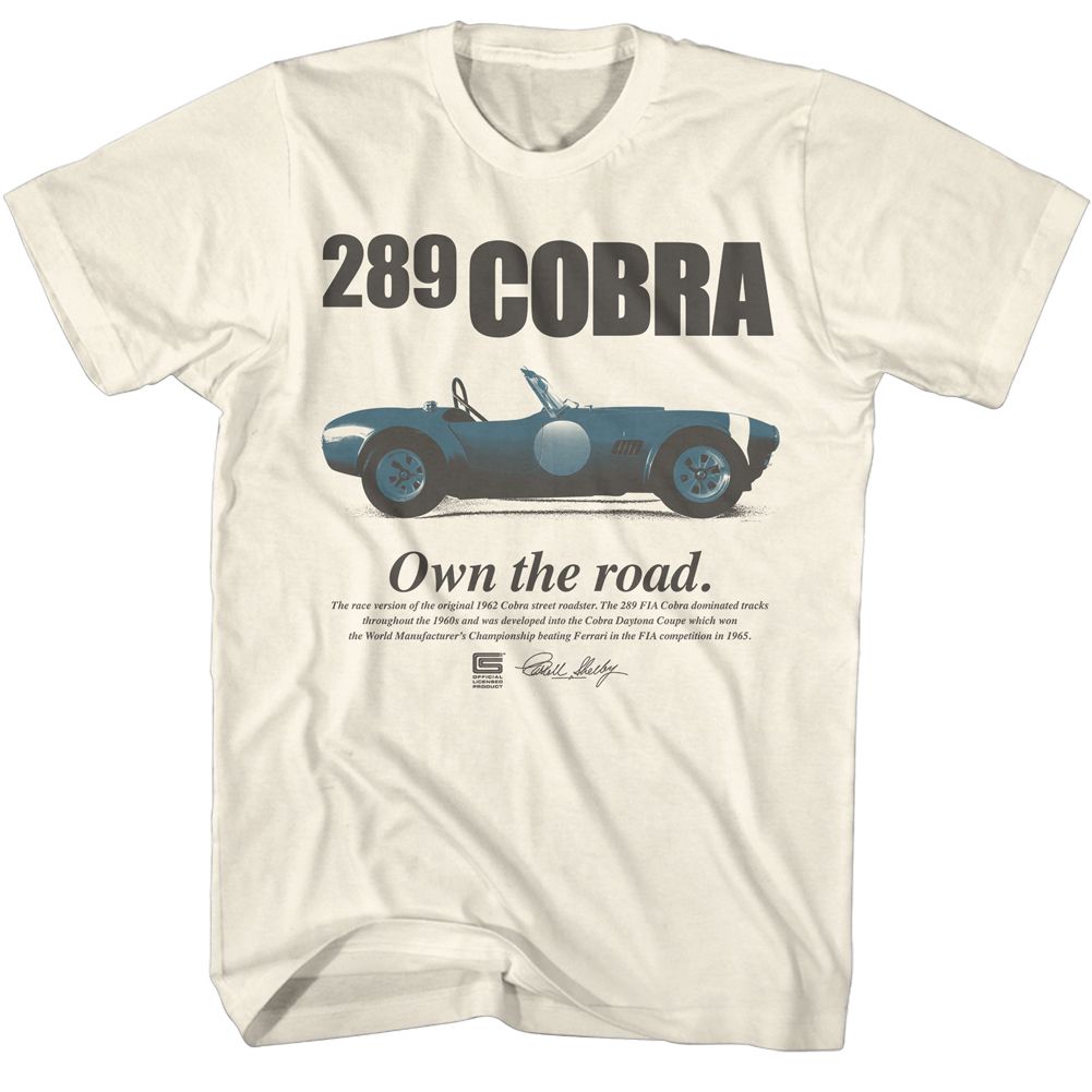 Carroll Shelby - CARROLL SHELBY 289 COBRA Adult Shirt