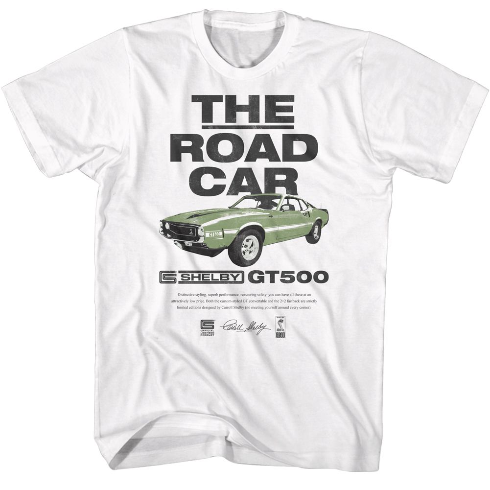 Carroll Shelby - SHELBY-THE ROAD CAR Adult Shirt