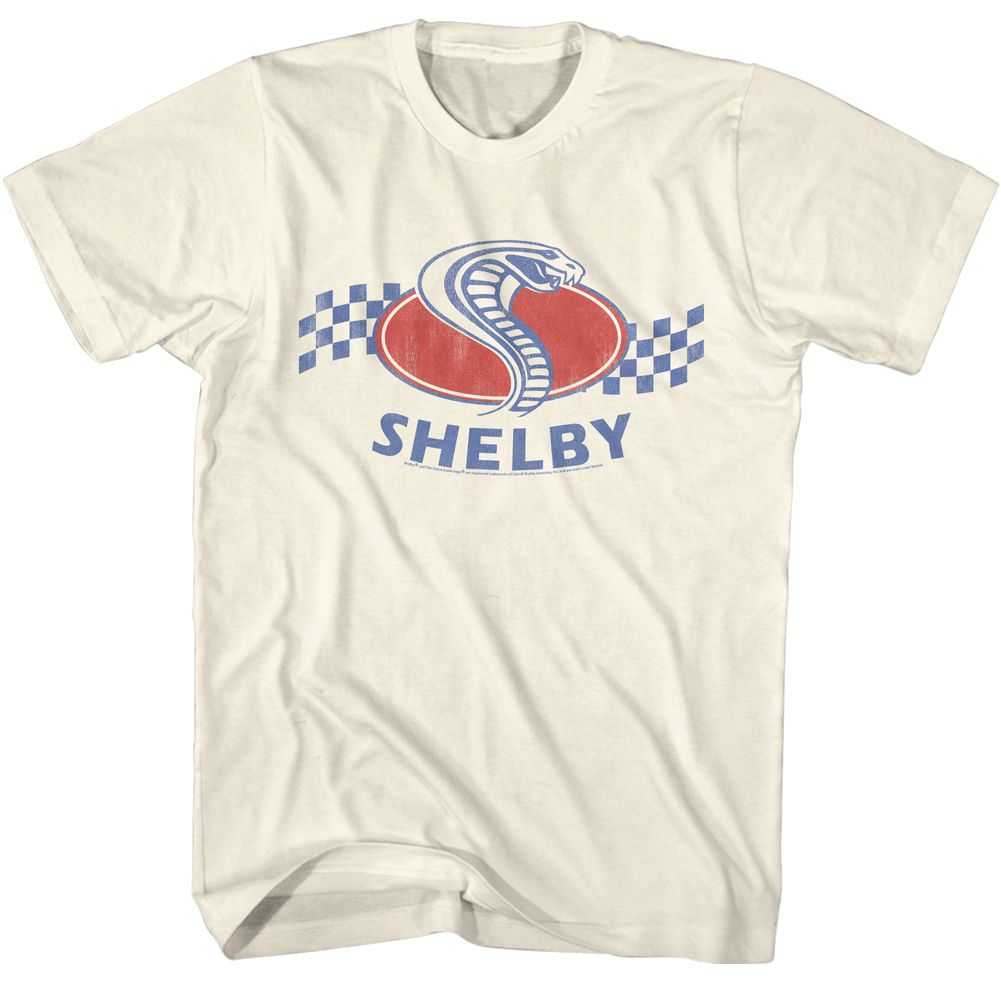 Carroll Shelby - CARROLL SHELBY COBRA SNAKE CHECKERS Adult Shirt