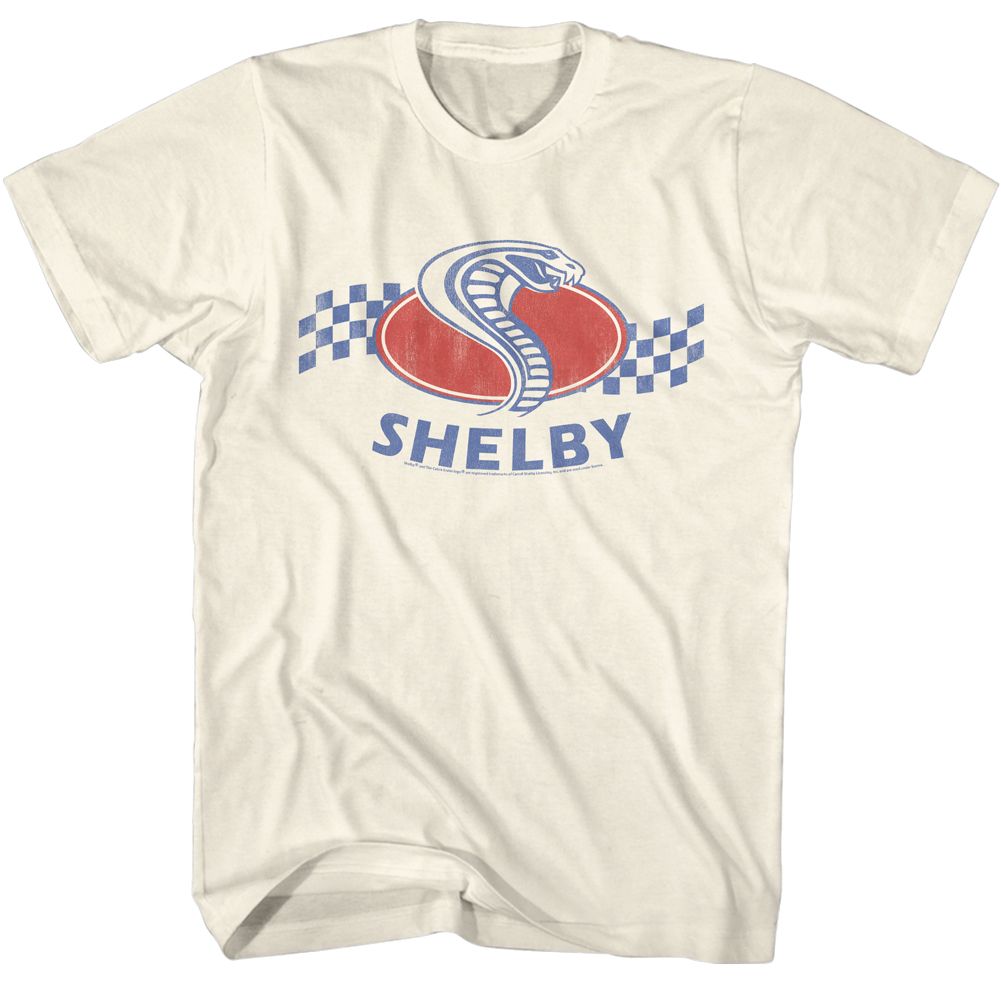 Carroll Shelby - CARROLL SHELBY COBRA SNAKE CHECKERS Adult Shirt