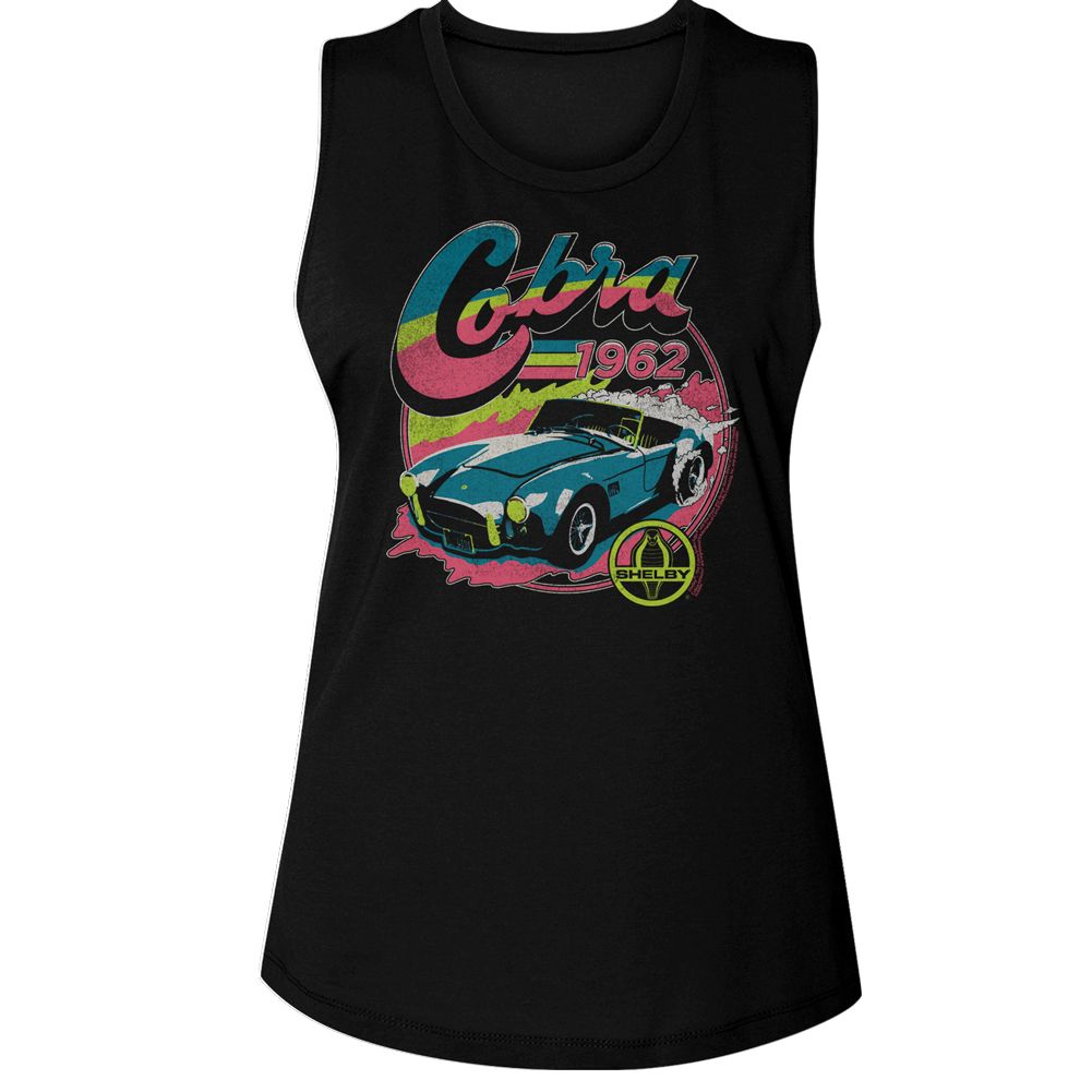Carroll Shelby - CARROLL SHELBY COLORFUL 1962 COBRA Adult Shirt