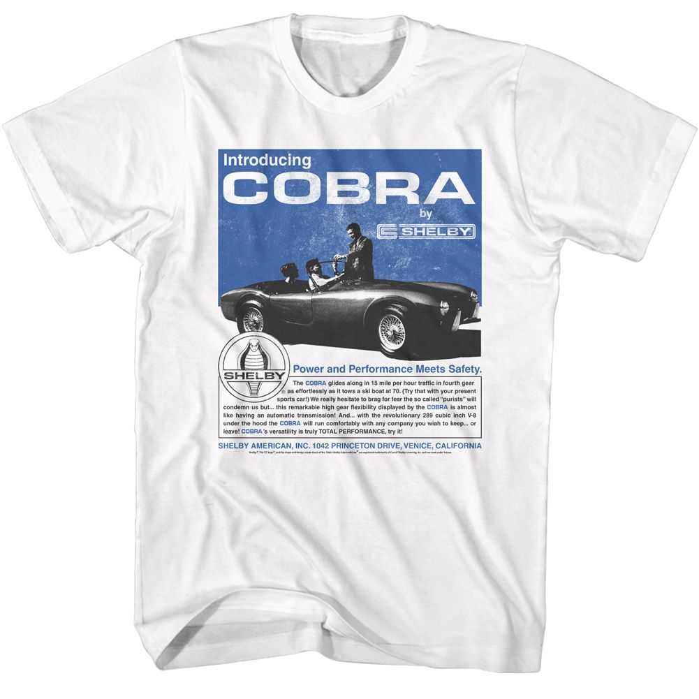 Carroll Shelby - CARROLL SHELBY 60S COBRA AD Adult Shirt