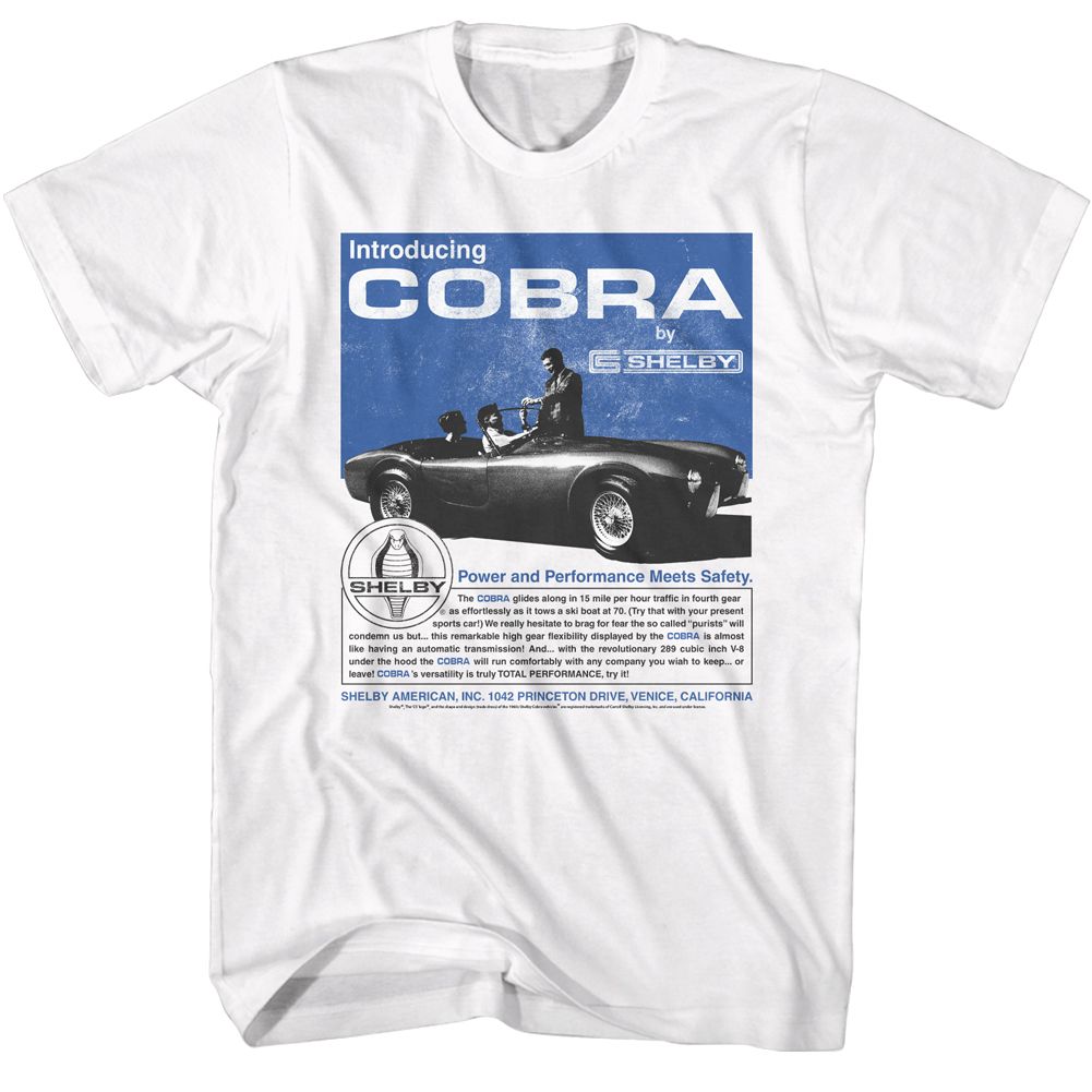 Carroll Shelby - CARROLL SHELBY 60S COBRA AD Adult Shirt