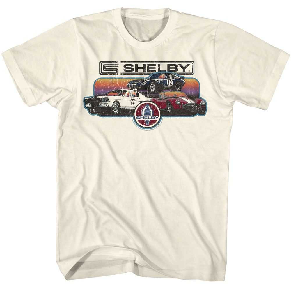 Carroll Shelby - CARROLL SHELBY GRADIENT COLLAGE Adult Shirt
