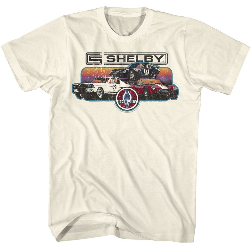 Carroll Shelby - CARROLL SHELBY GRADIENT COLLAGE Adult Shirt