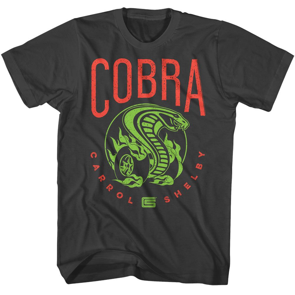 Carroll Shelby - CARROLL SHELBY COBRA BRIGHT COLORS Adult Shirt