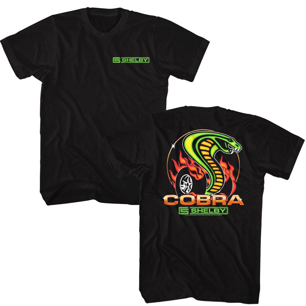 Carroll Shelby - SHELBY DRAGON SNAKE FRONT AND BACK Adult Shirt