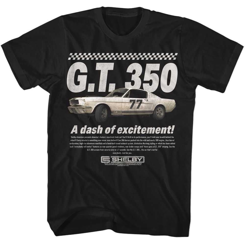 Carroll Shelby - SHELBY A DASH OF EXCITEMENT Adult Shirt