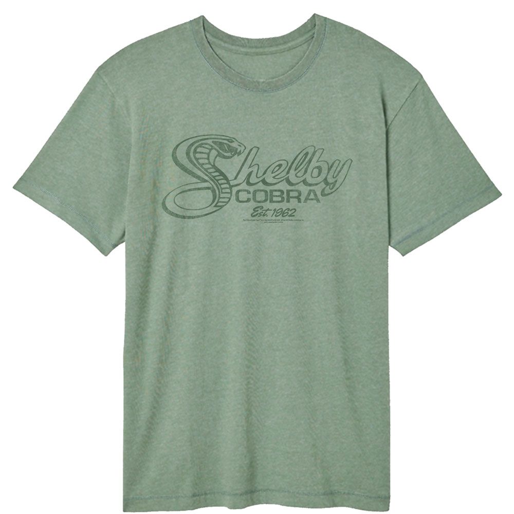 Carroll Shelby - CARROLL SHELBY COBRA SNAKE SCRIPT Adult Shirt