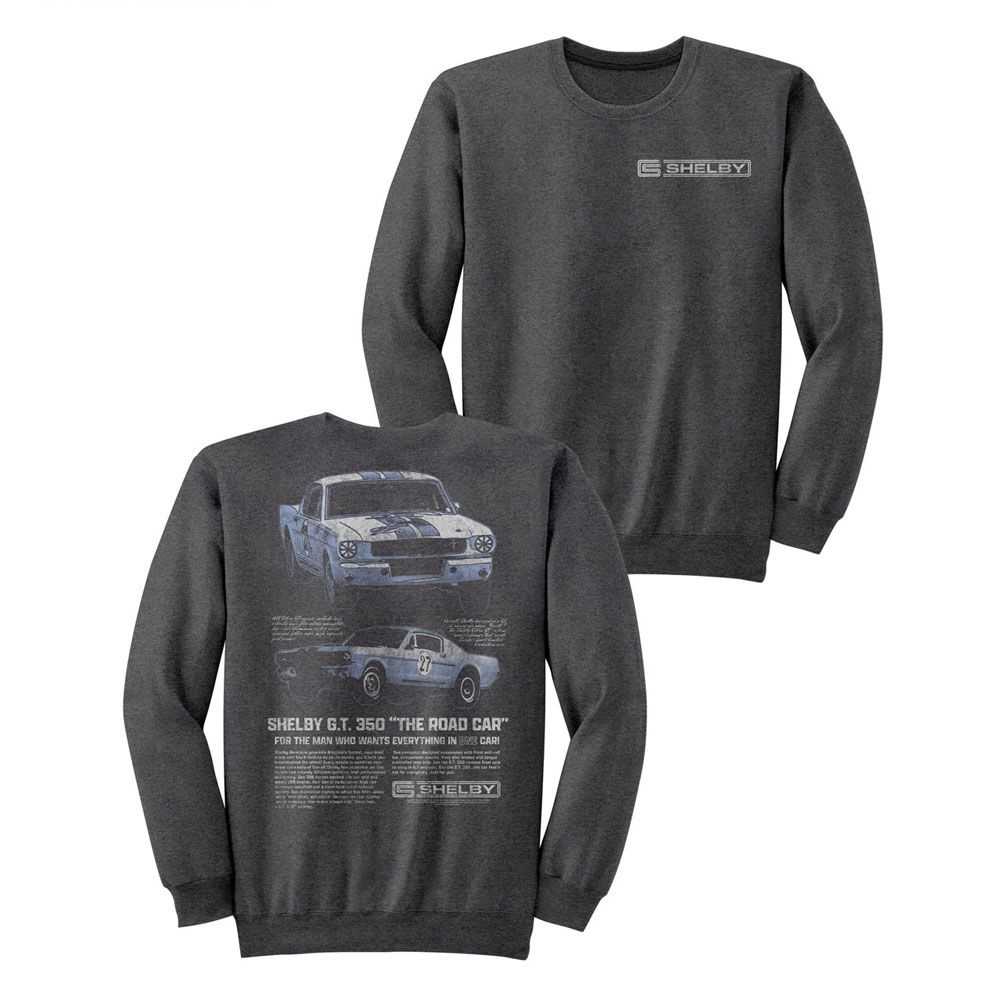 Carroll Shelby - CARROLL SHELBY GT 350 TWO ANGLES F B Adult Shirt