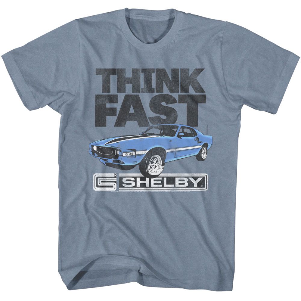 Carroll Shelby - CARROLL SHELBY THINK FAST Adult Shirt
