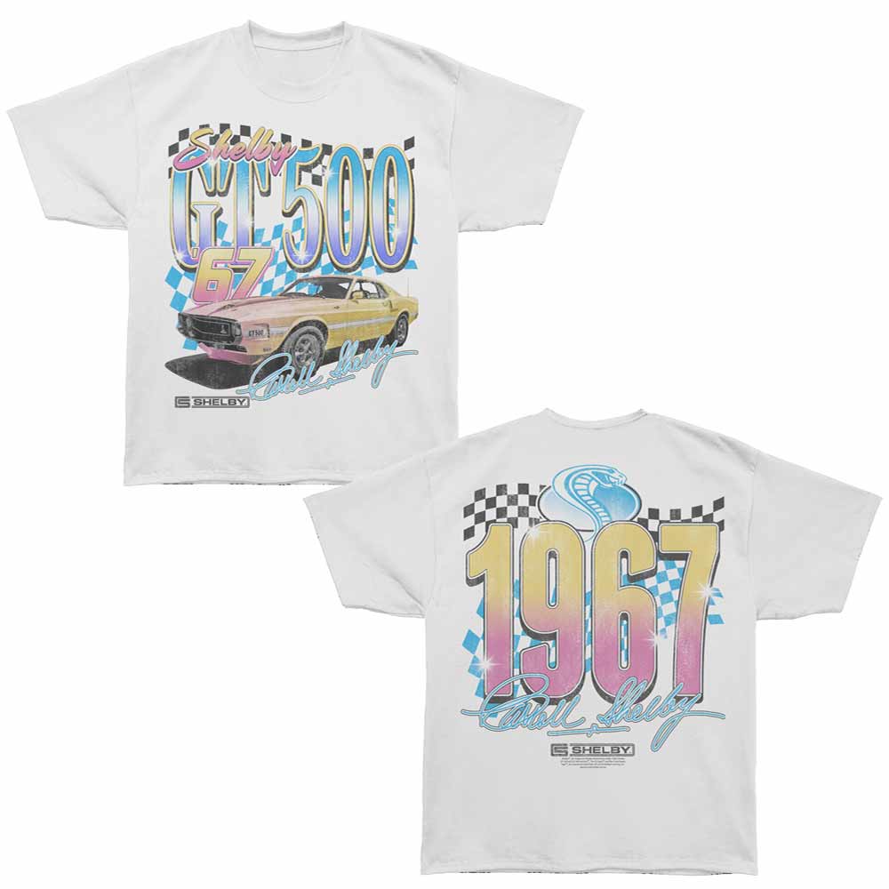 Carroll Shelby - SHELBY GT 500 67 GRADIENT Adult Shirt
