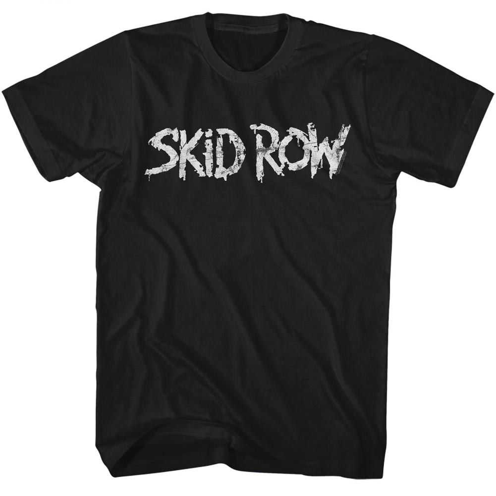 Skid Row - WHITISH LOGO Adult Shirt