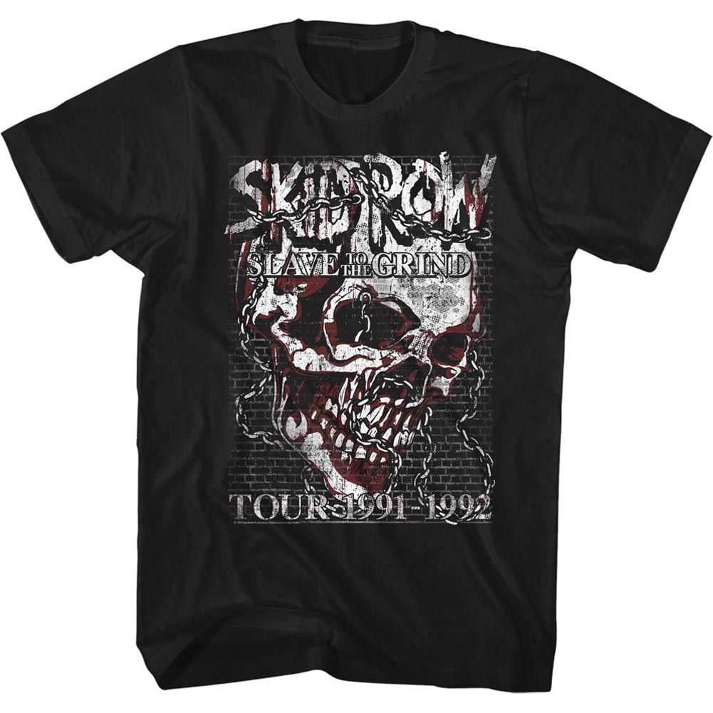 Skid Row - SKULL CHAIN Adult Shirt