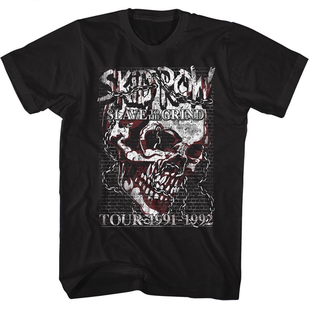 Skid Row - SKULL CHAIN Adult Shirt