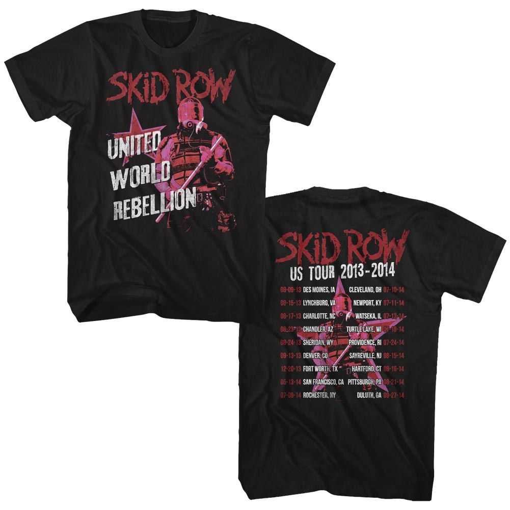 Skid Row - UWR TOUR 2013-14 Adult Shirt