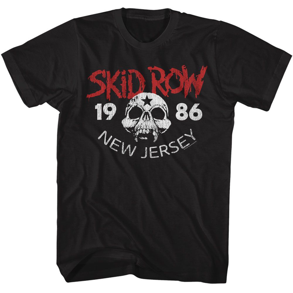 Skid Row - SKID ROW NEW JERSEY 86 Adult Shirt