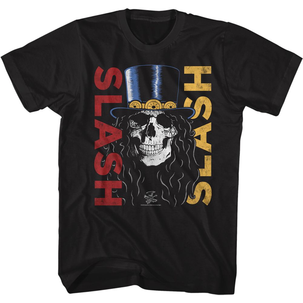 Slash - DOUBLE SLASH SKULL Adult Shirt
