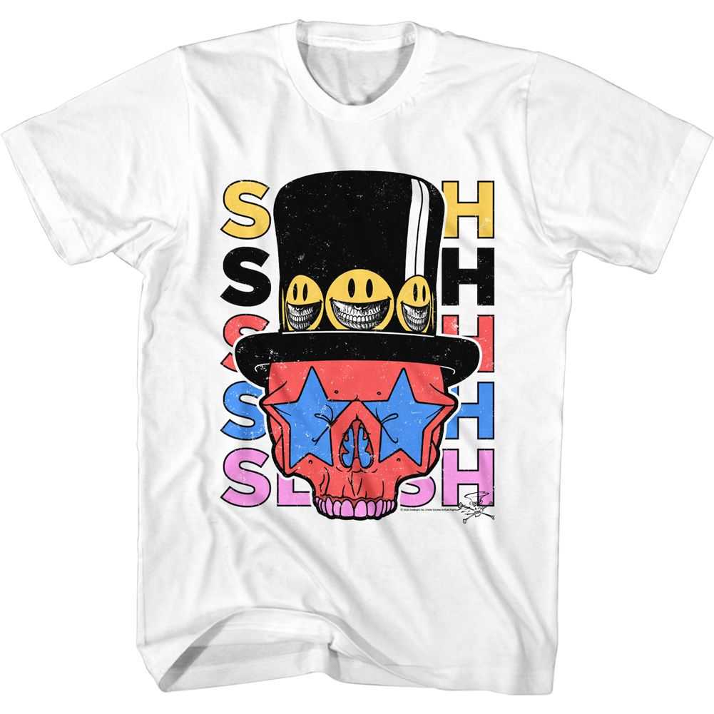 Slash - SLASH SKULL AND HAT Adult Shirt