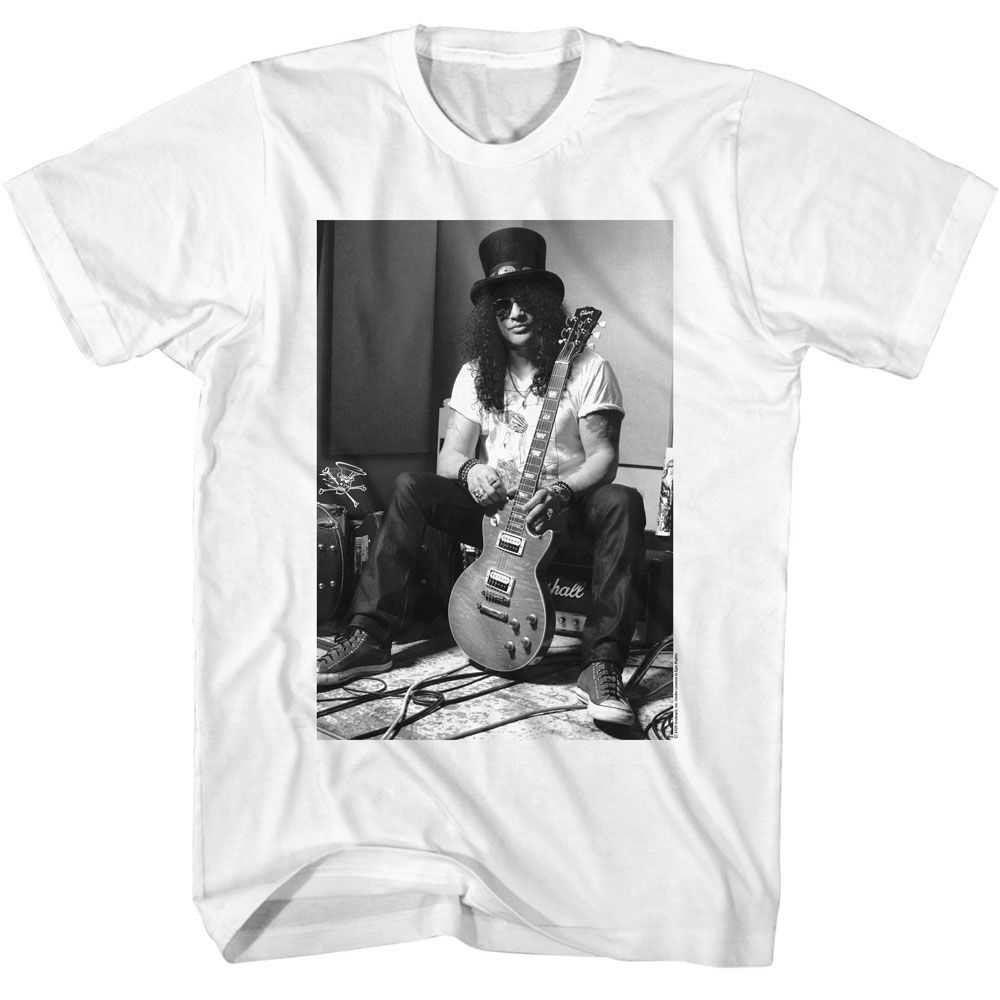 Slash - SLASH BW SLASH GUITAR Adult Shirt