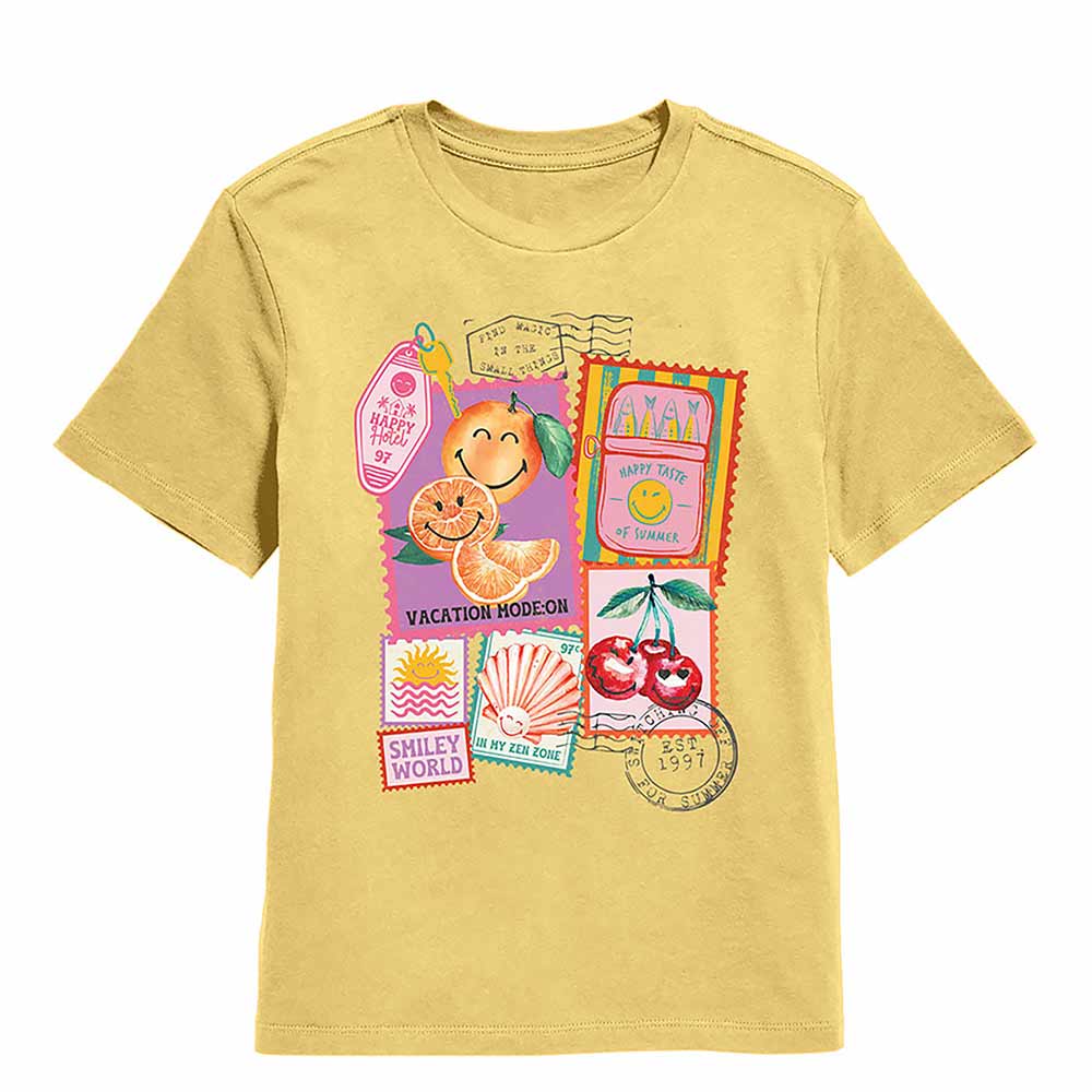 SmileyWorld - SMILEYWORLD TRAVEL STAMPS Youth Shirt