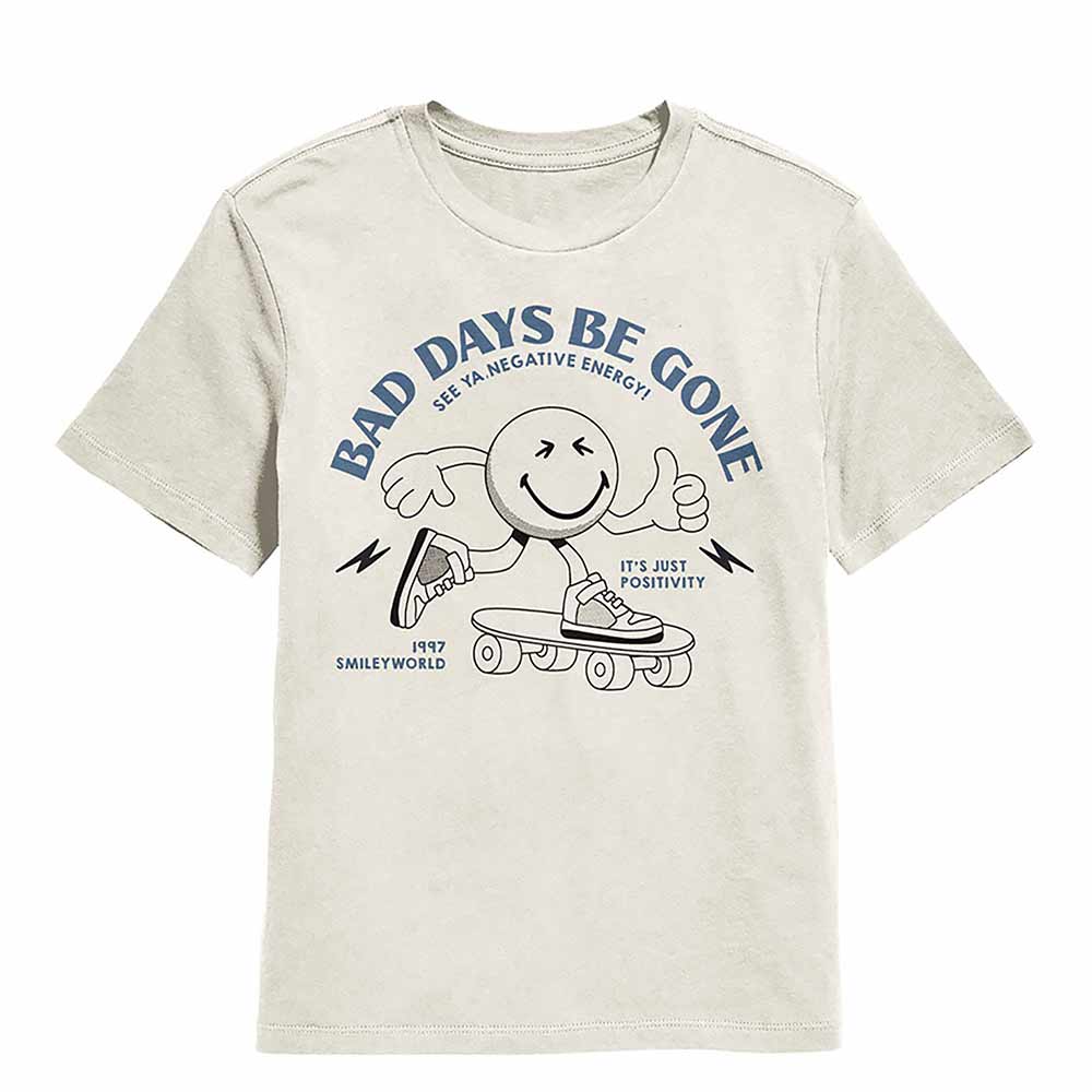 SmileyWorld - SMILEYWORLD BAD DAYS BE GONE Youth Shirt