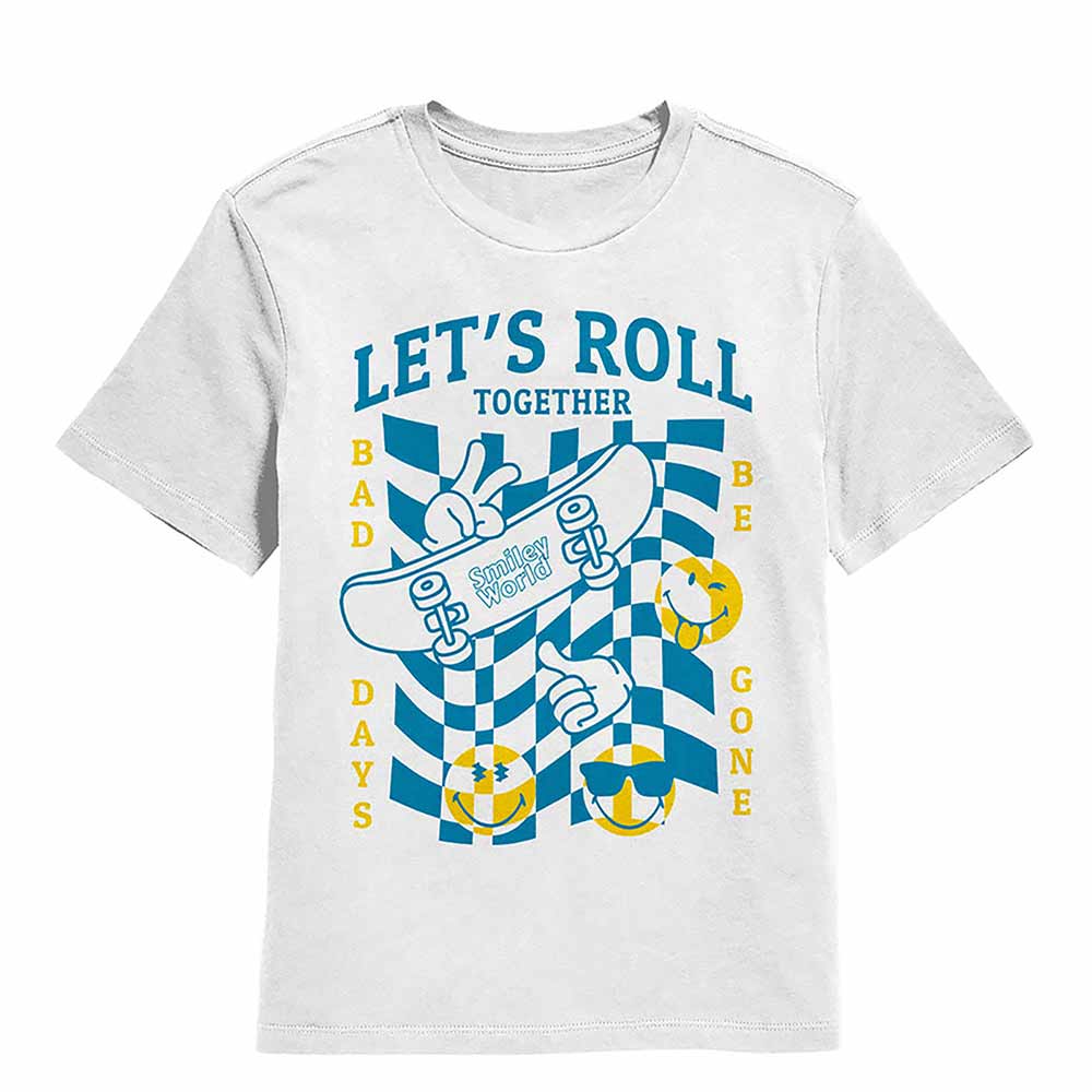 SmileyWorld - SMILEYWORLD LETS ROLL TOGETHER Youth Shirt