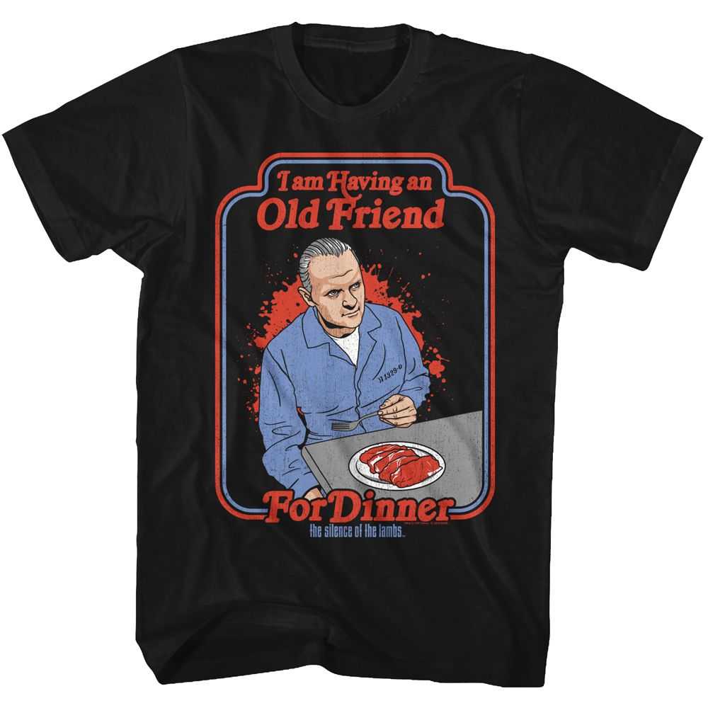Silence of the Lambs - FRIEND FOR DINNER Adult Shirt