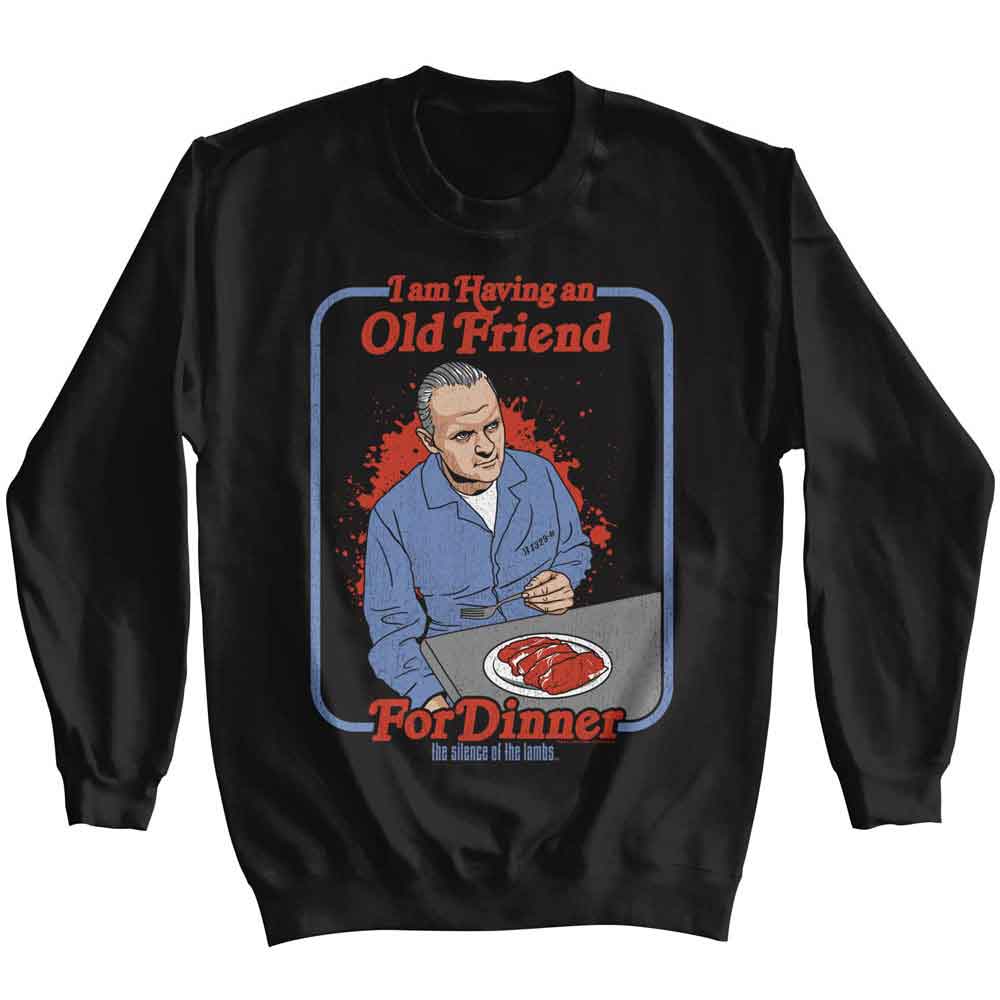 Silence of the Lambs - SOL FOR DINNER BLUE BORDER Adult Shirt