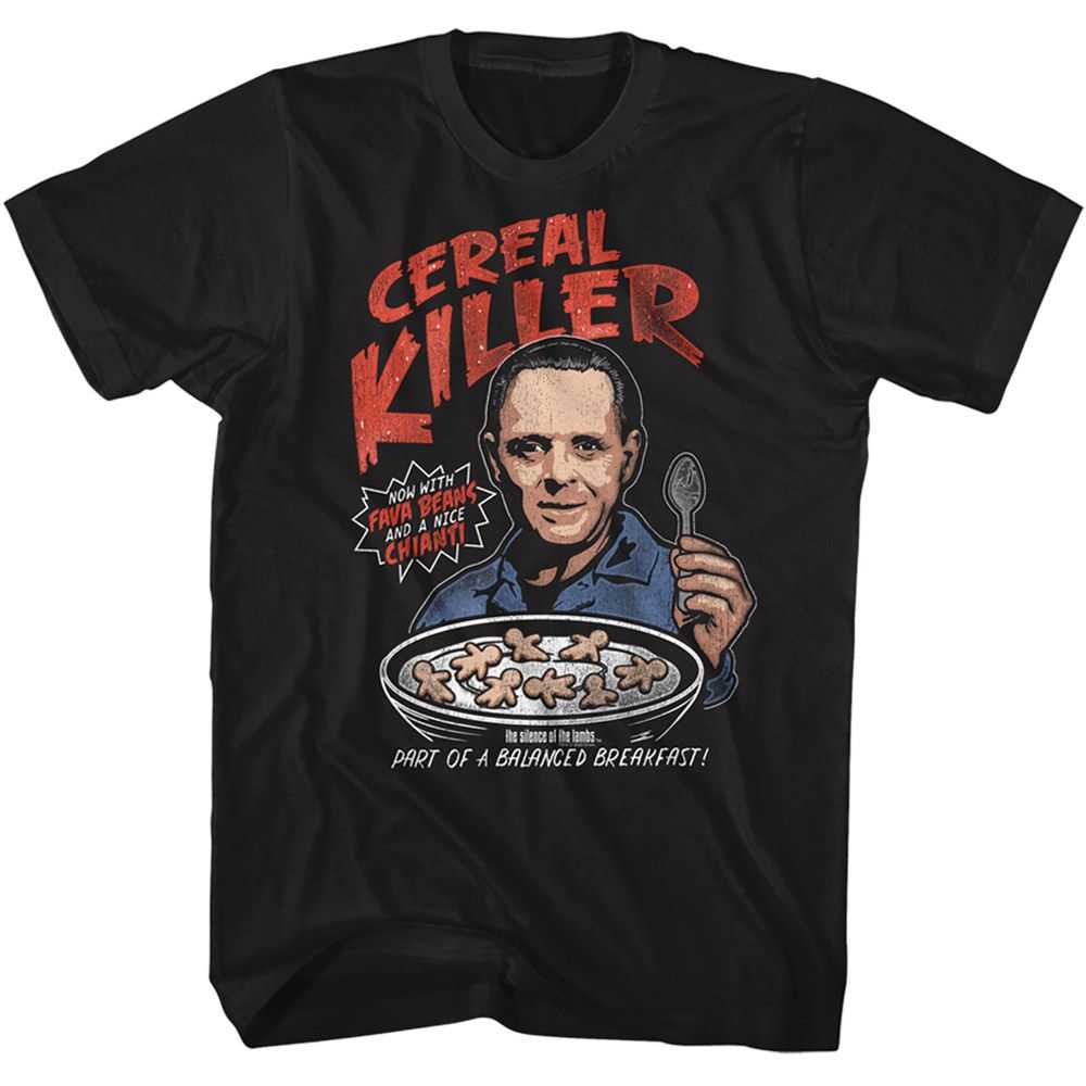 Silence of the Lambs - SILENCE CEREAL KILLER Adult Shirt
