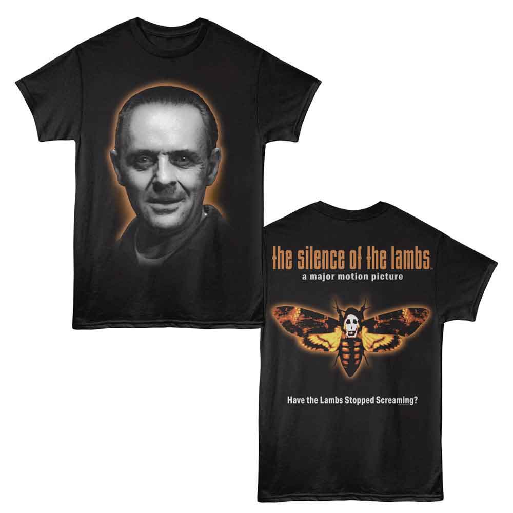 Silence of the Lambs - SOL HANNIBAL FACE COLOR MOTH F B Adult Shirt