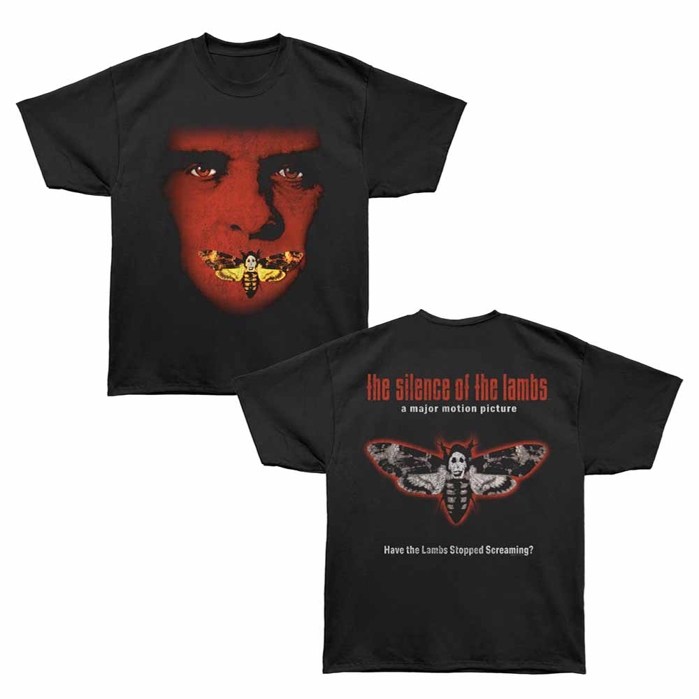 Silence of the Lambs - SOL FACE W MOTH F B Adult Shirt