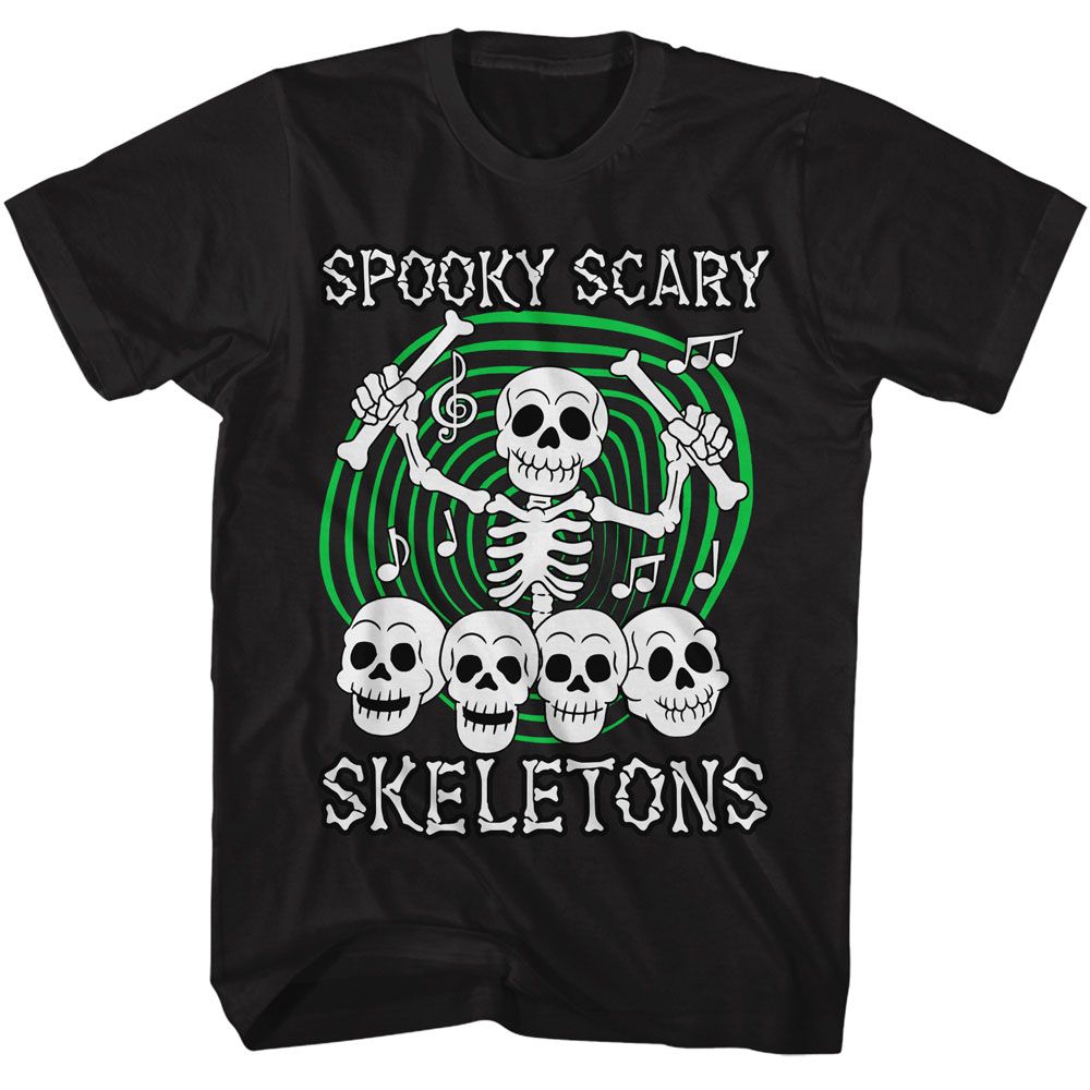 Spooky Scary Skeletons - SSS SKULL DRUMMER Adult Shirt