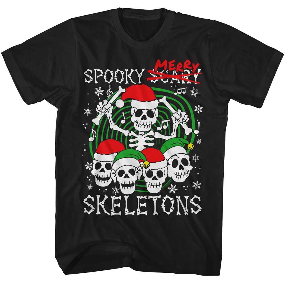 Spooky Scary Skeletons - SPOOKY SCARY MERRY SKELETONS Adult Shirt