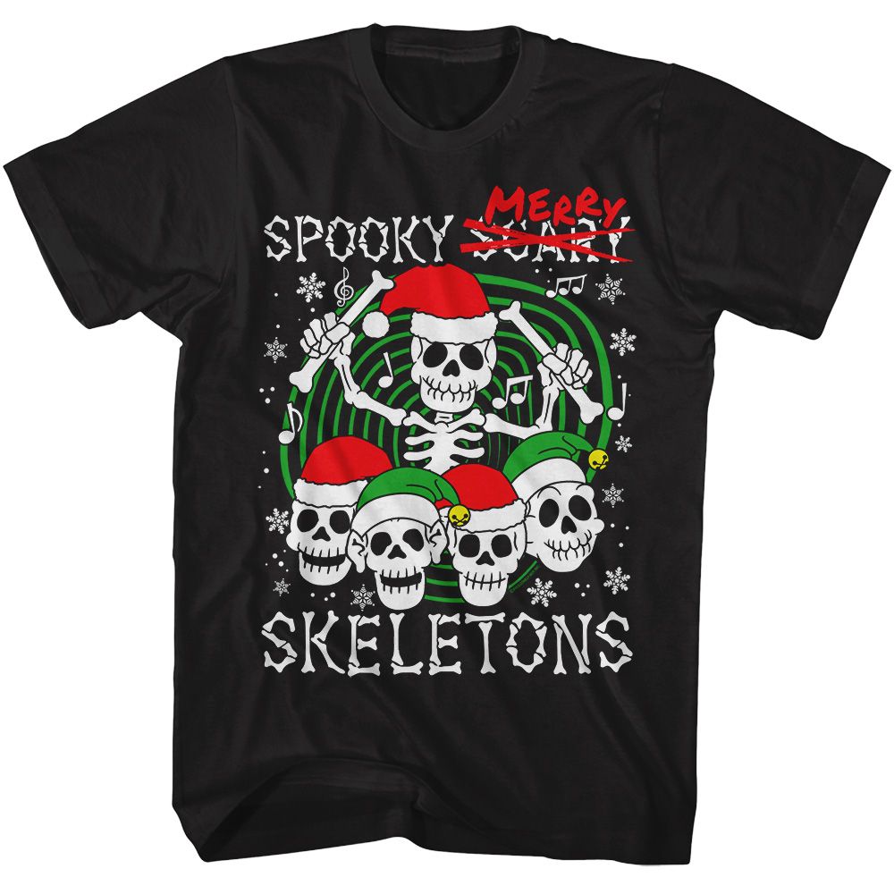 Spooky Scary Skeletons - SPOOKY SCARY MERRY SKELETONS Adult Shirt
