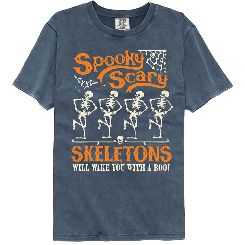 Spooky Scary Skeletons - SSS FUNKY DECORATIVE Adult Shirt