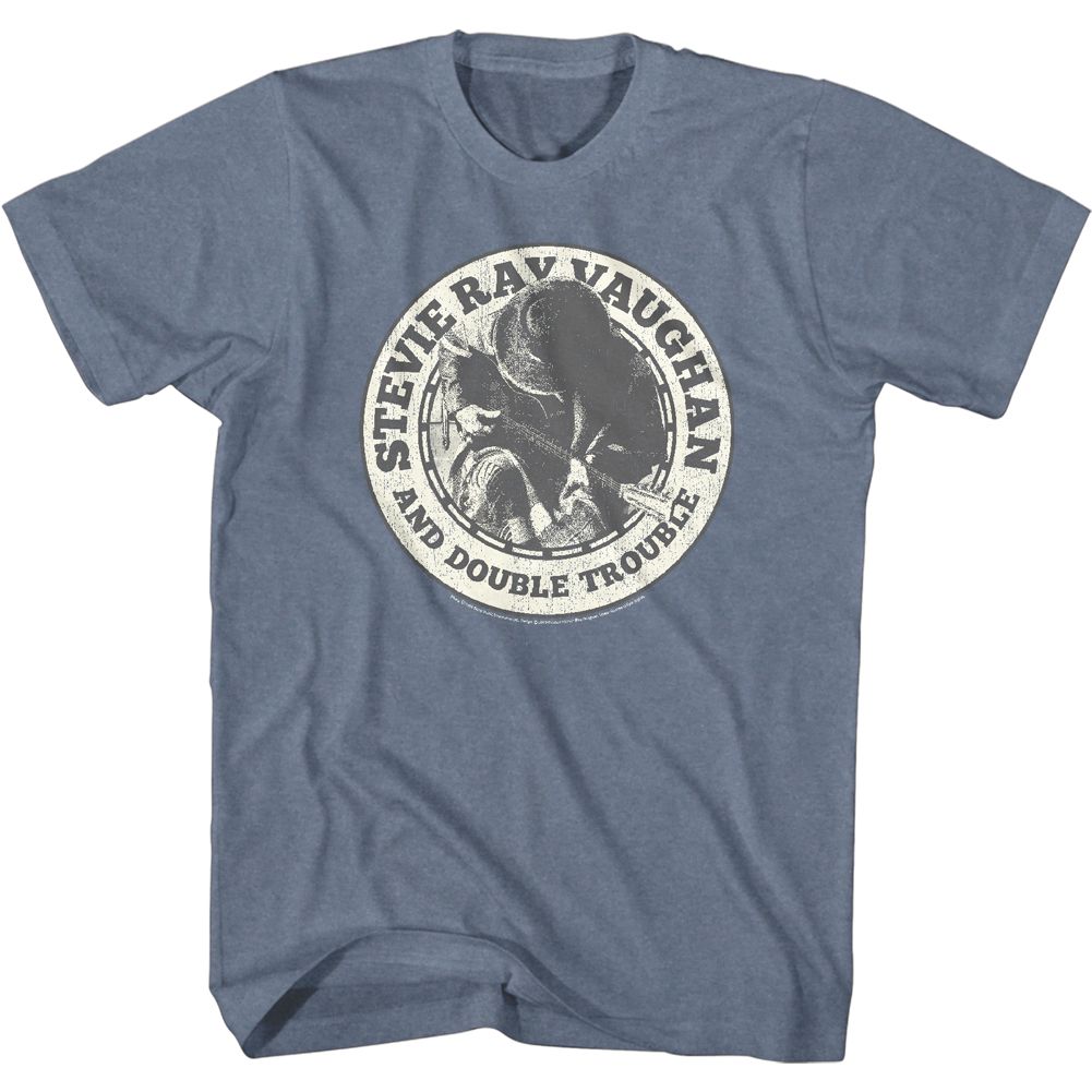 Stevie Ray Vaughan - SRV BADGE Adult Shirt