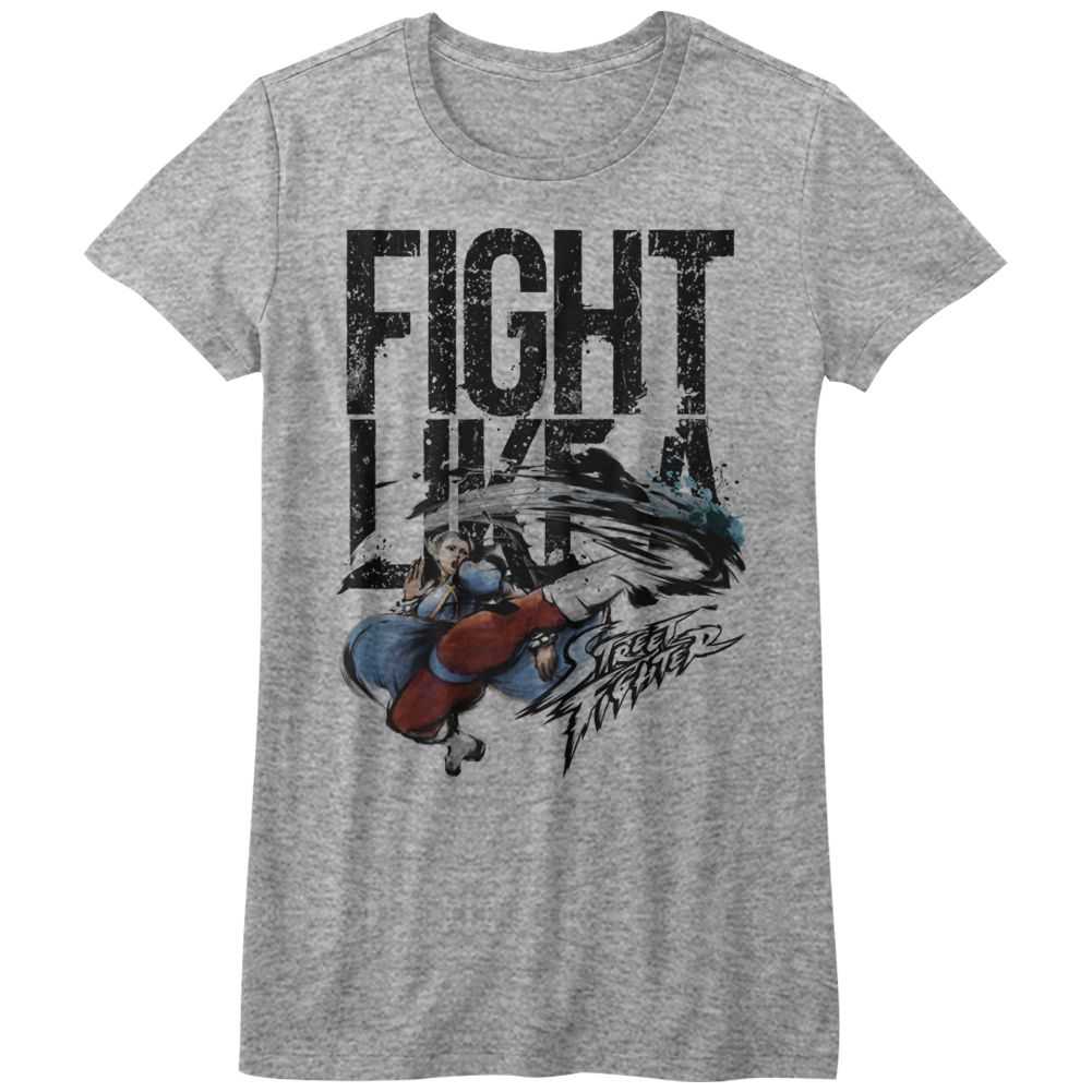 Street Fighter - FIGHT LIKE A Adult Shirt