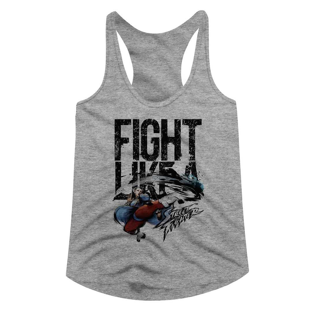 Street Fighter - FIGHT LIKE A Adult Shirt
